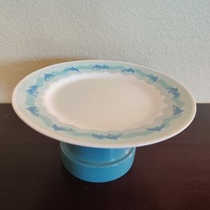 Corelle Blue/White Cake Stand